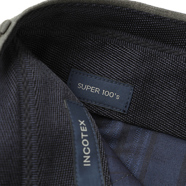 INCOTEX インコテックス スラックス パンツ ウール ツイル SUPER